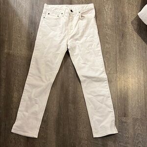 ASKK NY Men's Straight White Jeans